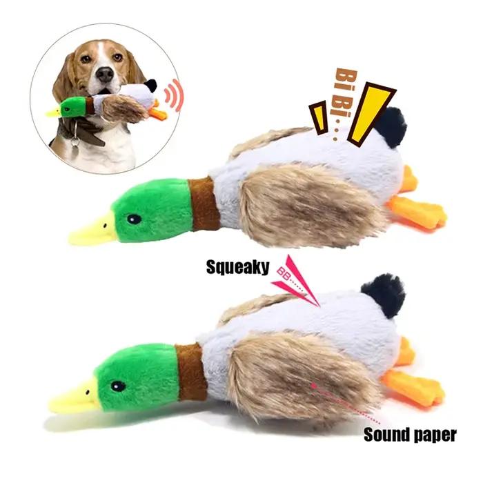 Jouets de couine de canard en peluche pour chiens