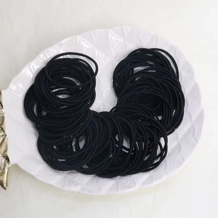 100 pièces/ensemble attaches de cheveux élastiques bandes de caoutchouc pour femmes hommes bandes de