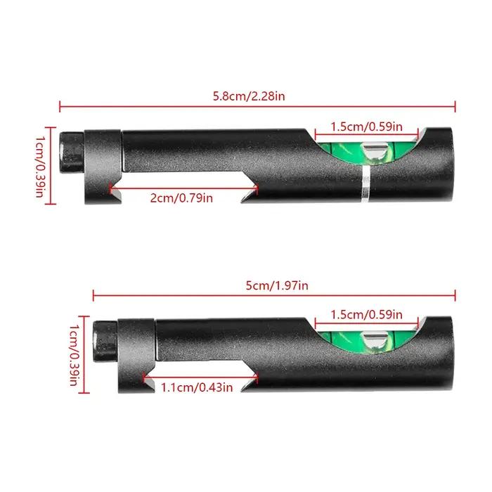 Niveau à bulle pour rail Picatinny de 11mm/20mm, kit d'outils de chasse