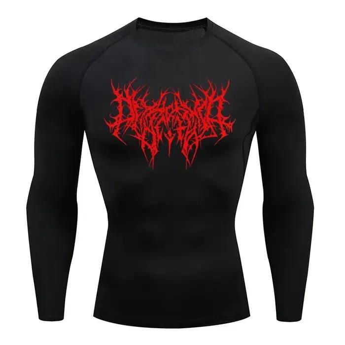 T-shirt de sport à séchage rapide pour homme, t-shirt de compression, maillot de fitness, t-shirts d