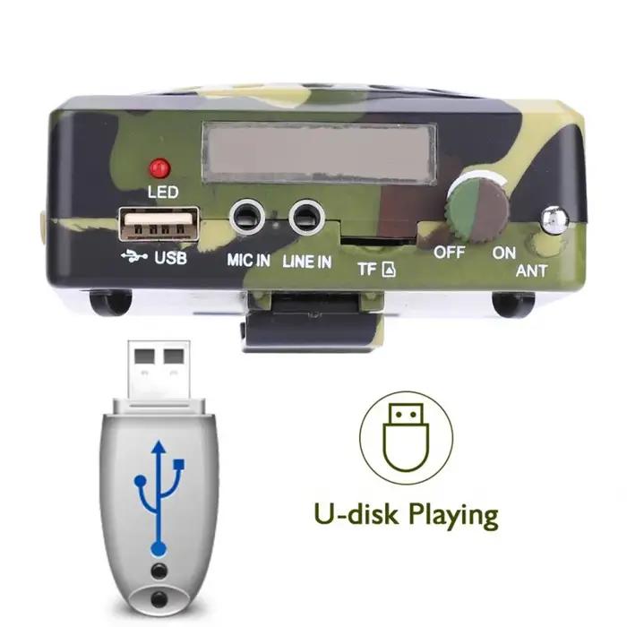Amplificateur son professionnel télécommandé pour appel - Haut-parleur appât chasse prise EU