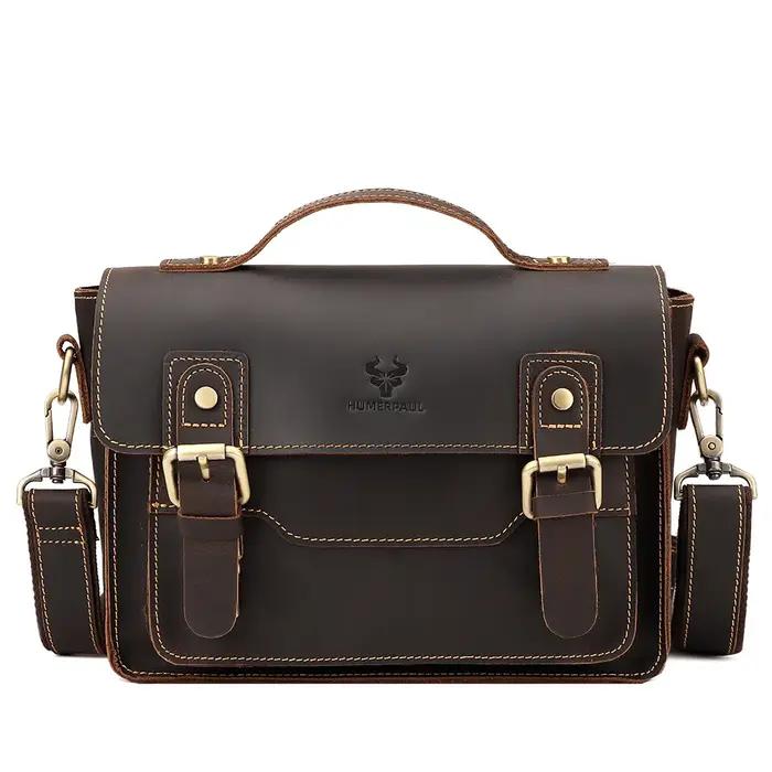 Crazy Horse – sac messager en cuir pour hommes
