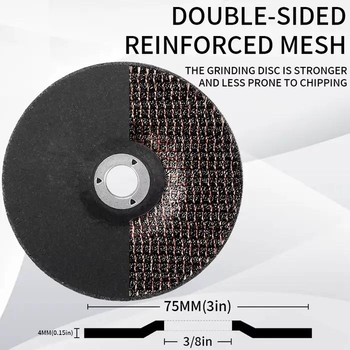 Meule en résine 3 pouces 75mm, Mini disque rond de coupe pour meuleuse d'angle, polissage et meulage