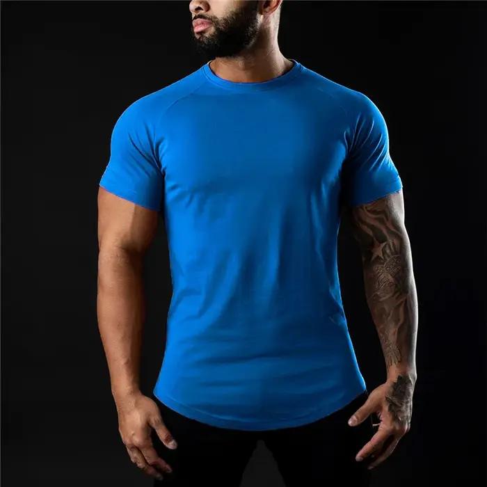 T-shirt en coton été hommes athloisir entraînement à manches courtes Muscle Fitness