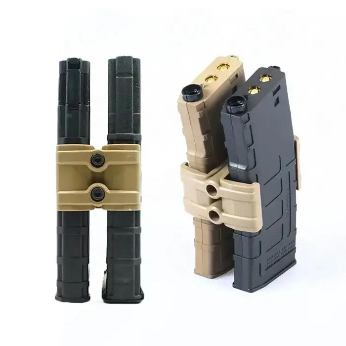 Double magazine parallèle OphidianTac AK AR15 M4 Mag595 en nylon pour pistolets à air et pistolets occasions spéciales paintball tir sportif chasse en extérieur