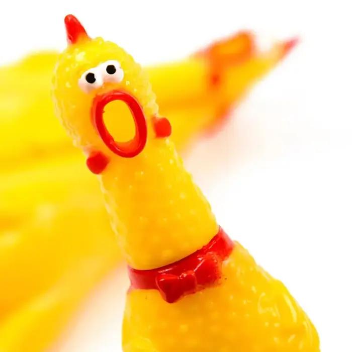 Poulet à presser, jouet pour animaux de compagnie
