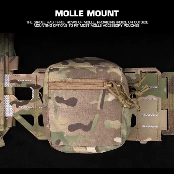 Kit de boucles Quick Release pour gilet tactique chasse - Cummerbund plate carrier MOLLE