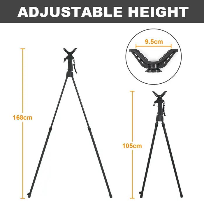 Support de tir télescopique en aluminium pour appareil photo