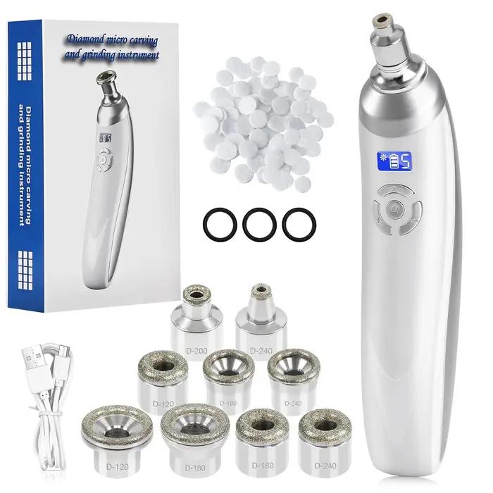 Machine portative de Microdermabrasion de diamant soins de la peau du visage dispositif de beauté d'élimination des poin