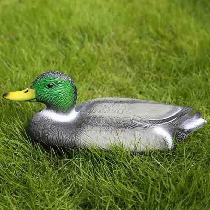 Leurre de chasse flottant 3D en forme de canard factice pour la pêche et la décoration de jardin – Simulation