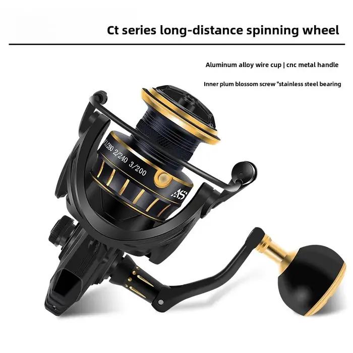Hunter et pêche roi microobjet roue rotative entièrement en métal Taurus CT lancer lointain goutte d'eau