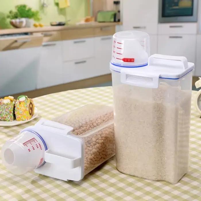 Bac de stockage hermétique en plastique pour aliments pour animaux grande capacité chiens chats occassions spéciales