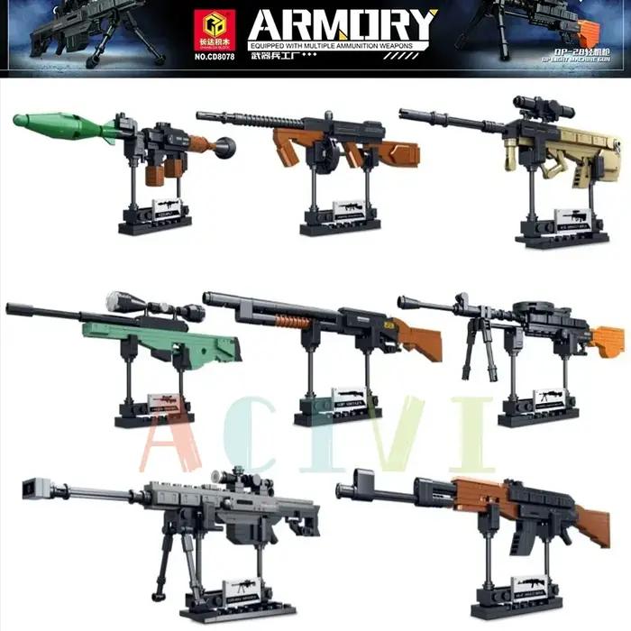 Blocs de construction d'armes tactiques militaire en plastique pour bureau collection originale occassions spéciales