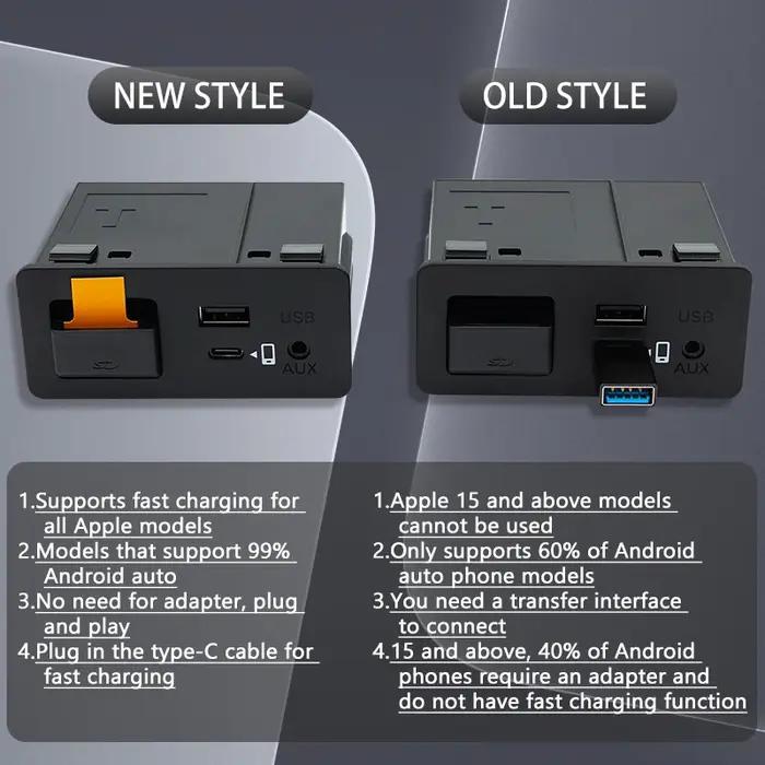 PPipeline-Chargement filaire de type C, CarPlay Android, Auto Ai Box, Connexion OEM pour Mazda 2, 3,