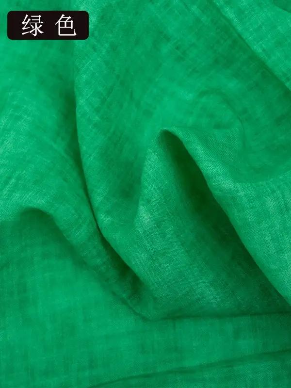 Tissu d'été léger de haute qualité en ramie teinte