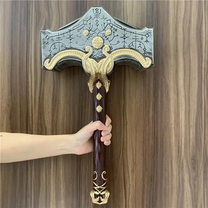 God of War 4 Cosplay marteau de Thor tonnerre brise-tempête flamme Tomahawk hache accessoire arme leviathan Chaos lame