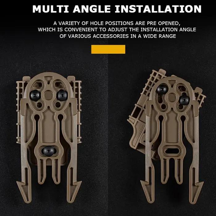 Adaptateur pour étui tactique QLS 19 22, Kit de système de verrouillage rapide avec plaque à dégagem