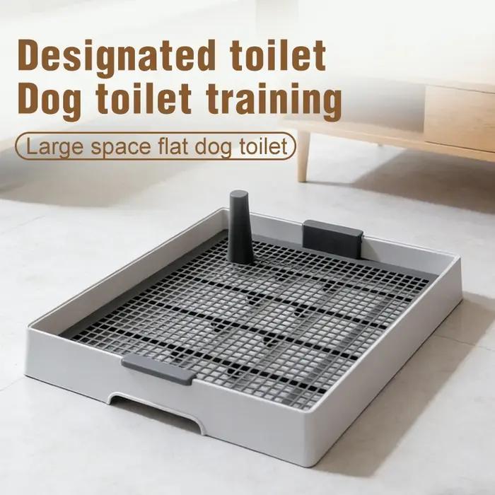 Plateau de toilette pour chien plat pour chiens de petite et moyenne taille - Fixation de coussinets absorbants