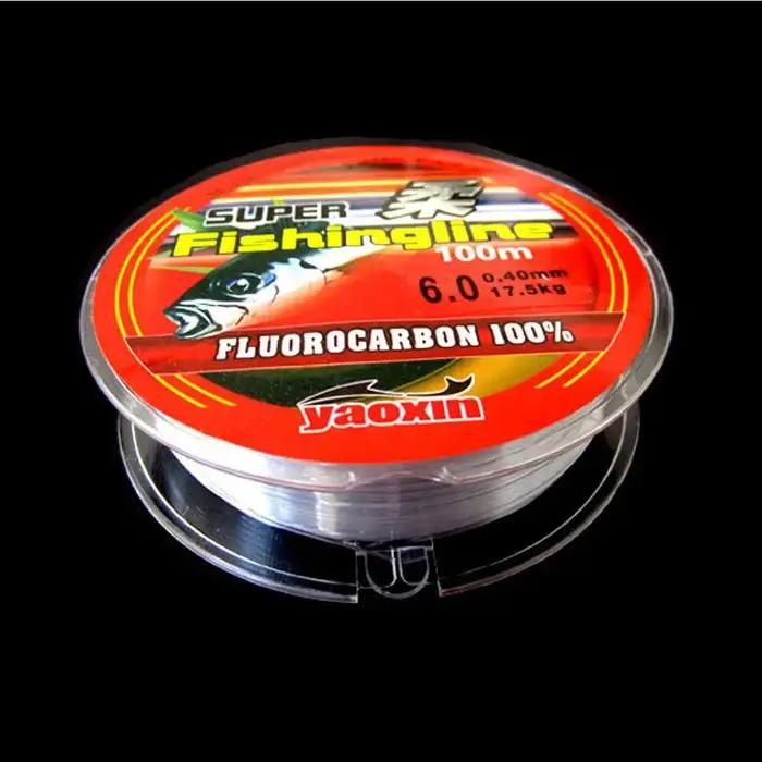 Ligne de pêche monofilament invisible en nylon à revêtement fluorocarbone