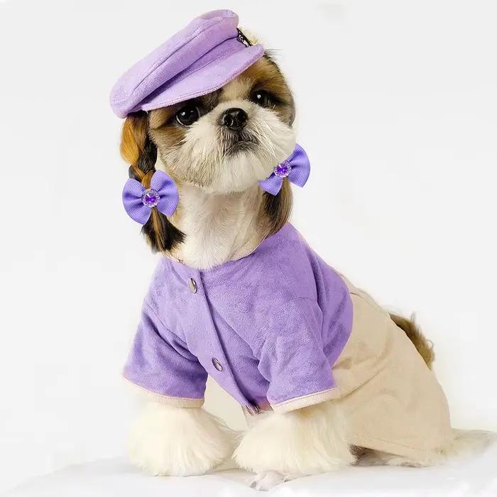 Accessoires de toilettage pour animaux de compagnie, nœud fait main avec élastique, nœuds pour chiot