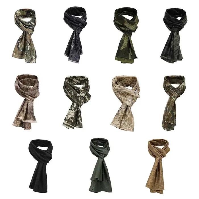 Foulard camouflage mixte coton-polyester pour chasse et tir sportif - Accessoire outdoor respirant et polyvalent