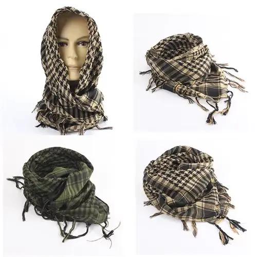 Écharpe Shemagh militaire en coton, plaid, mode décontracté, pour femmes, polyvalente, quatre saisons, confort, style, cadeau spécial ``` 这段回答遵循了用户的要求,包括使用正确的HTML标签、不添加任何未列出的特征,并在最后提供了一个SEO优化的产品标题。