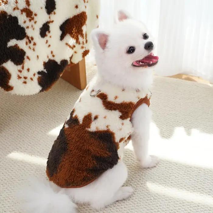 M-7XL vêtements chauds en flanelle pour animaux de compagnie hiver chien chat manteau