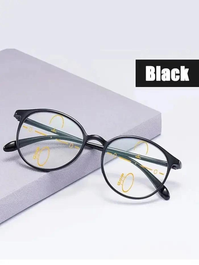 Lunettes de lecture progressives multifocales en titane ultralégères pour hommes et femmes, anti-lum