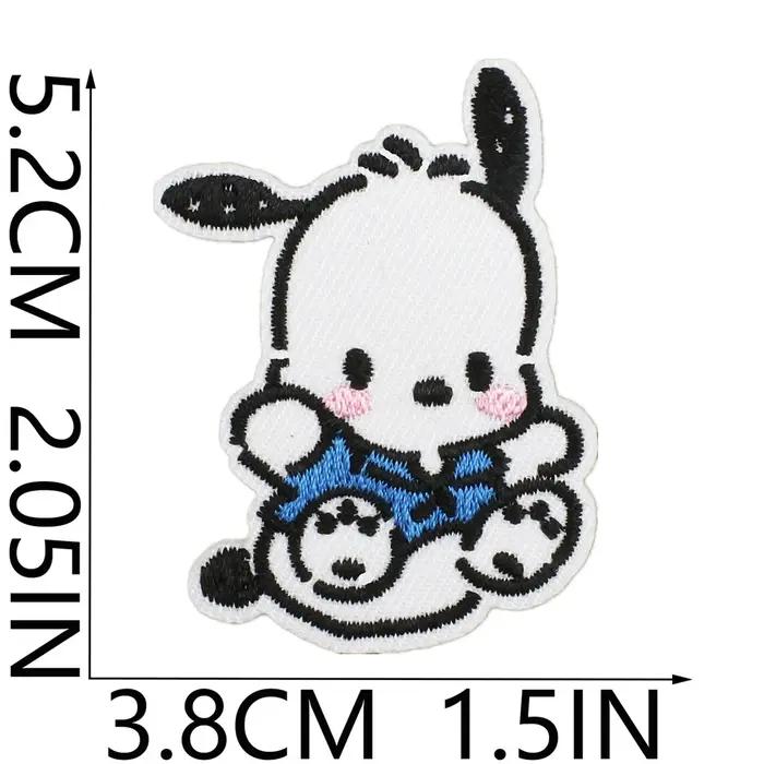 Patchs de chien blanc Anime pour vêtements