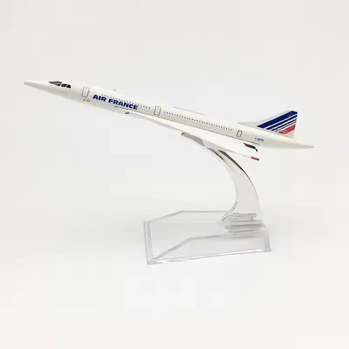 Nouveau modèle d'avion Concorde de 16 cm en alliage métallique moulé sous pression, avion de la Compagnie Aérienne Française/British Airways, avion américain.