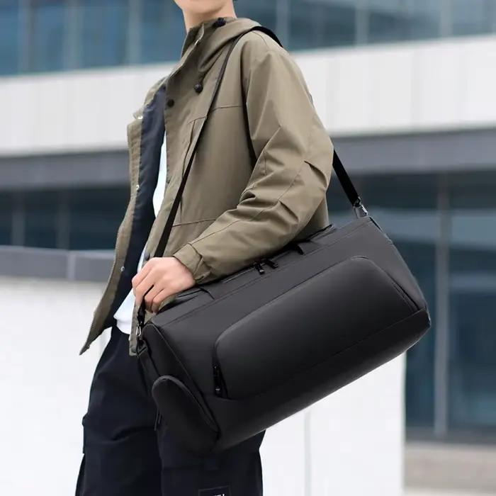 Sac de sport sac à main de grande capacité PU pour voyages et activités sportives polyvalent
