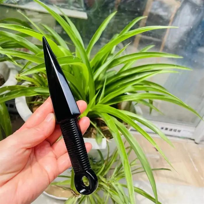 Poignard en obsidienne naturelle de 20cm