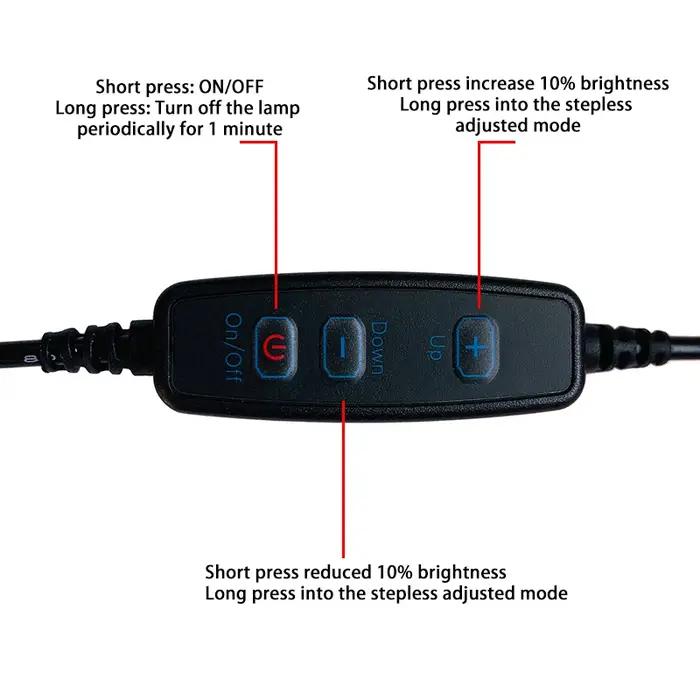 DC5V 8LED s USB veilleuse avec 8 perles de lampe rouge jaune blanc bleu vert violet 4W Protection de