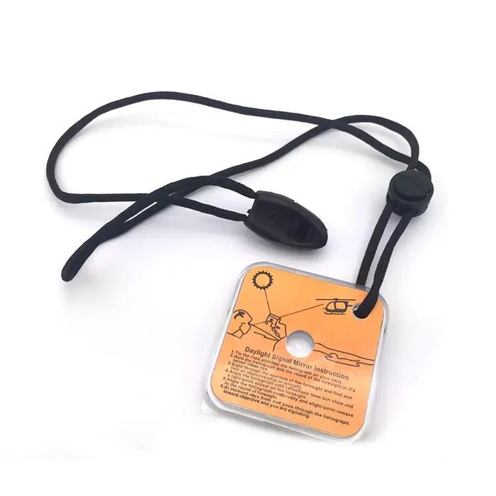 Miroir de Signal de survie, réflecteur de lumière du soleil pour randonnée Camping sauvetage d'urgence, équipement de sécurité de premiers secours en plein air