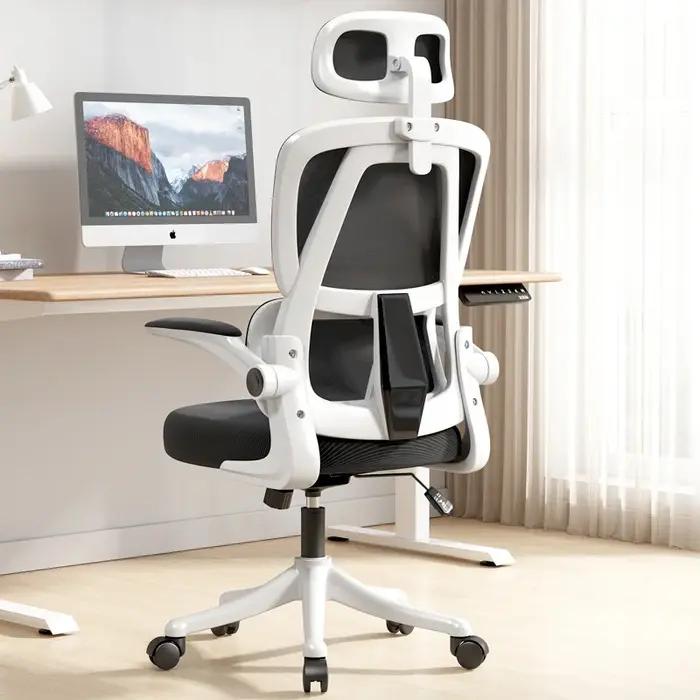 Chaise de bureau ergonomique avec support dorsal et roues pour étudiants et professionnels confortables occasions de travail et cadeaux