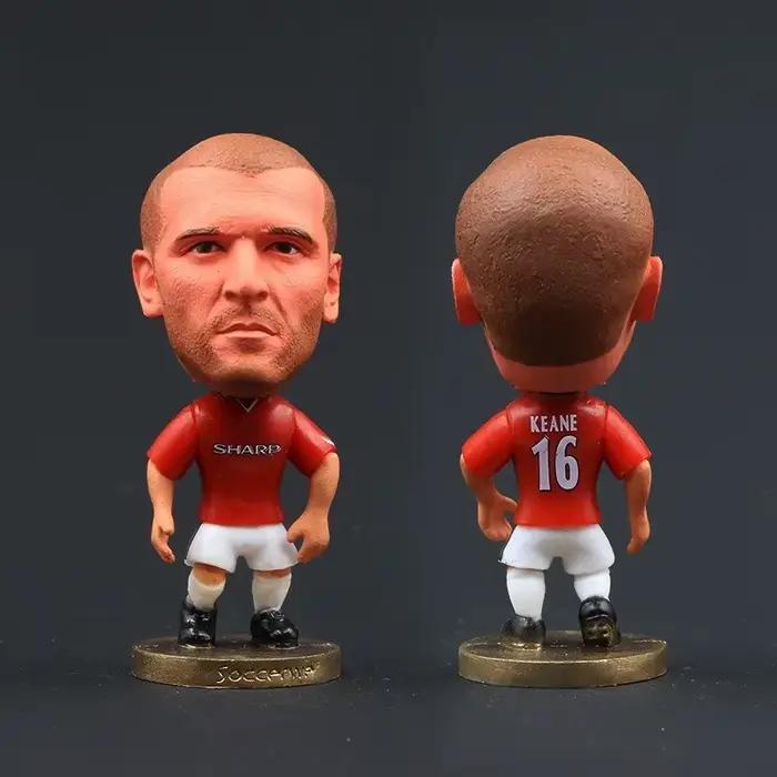 1998-1999 joueurs de football rouge Giggs Bobby Charlton Wayne Rooney Cantona 2.5 pouces figurines jouet