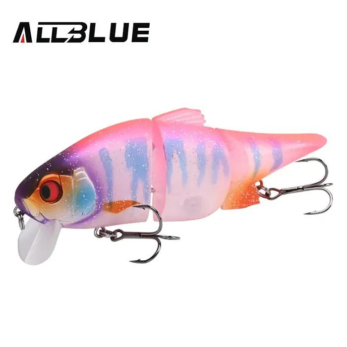 Appât joint leurre de pêche AllBlue 115mm flottant pour pêche en rivière, lac, plage océanique et bateau, idéal pour pêcheurs expérimentés et débutants