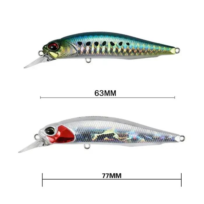 Leurre de pêche méné Wobbler Rozante 77SP leurre oscillant à longue coulée Jerkbait appât artificiel
