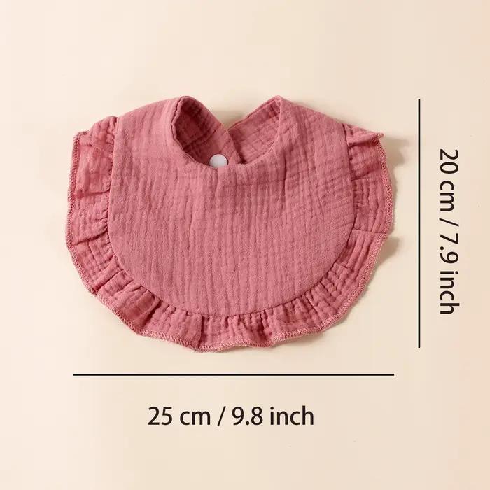 Bavoirs à volants en coton pour nouveau-né, 8 pièces, bavoirs pour enfants, serviette de salive mign