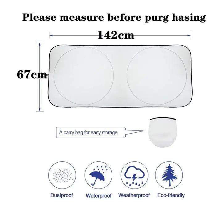 190x90CM universel Protection UV bouclier avant arrière voiture fenêtre pare-soleil pare-soleil visi