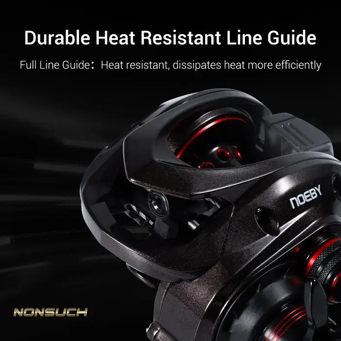 Noeby-Baitcasting Reel, Max Drag, Gear Ratio 7.3:1, Magnetic Former System,11 + 1BB,Low Profile, Bat