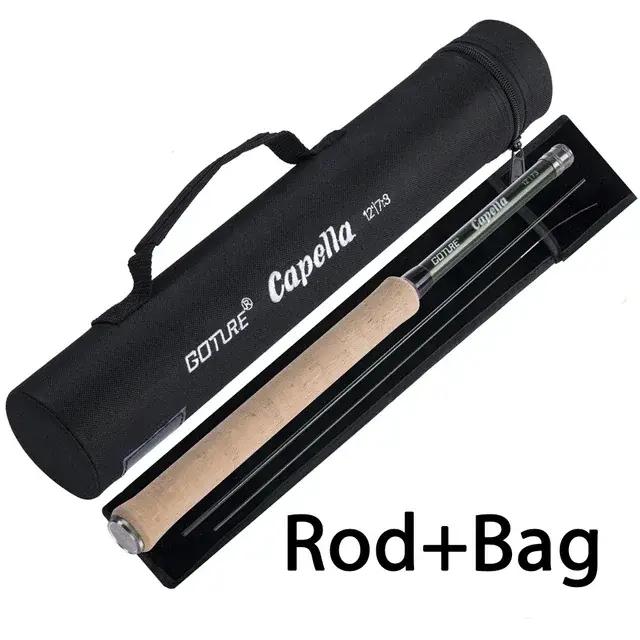 Canne à pêche portable Goture 3.6m avec accessoires pour lac rivière réservoir d'étang pêche à la mouche occasionnels pêcheurs débutants expérimentés
