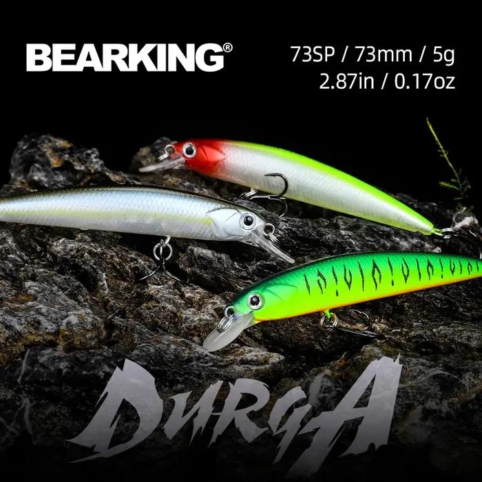 BEARKING nouveau modèle 73mm 5g qualité professionnelle magent poids leurres de pêche méné manivelle