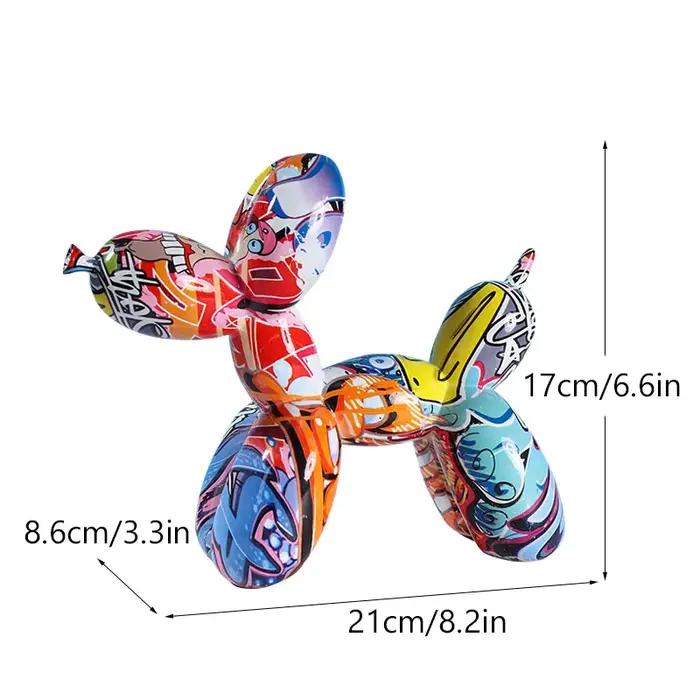 Vilead Pop Art Graffiti ballon chien Sculpture objet peinture