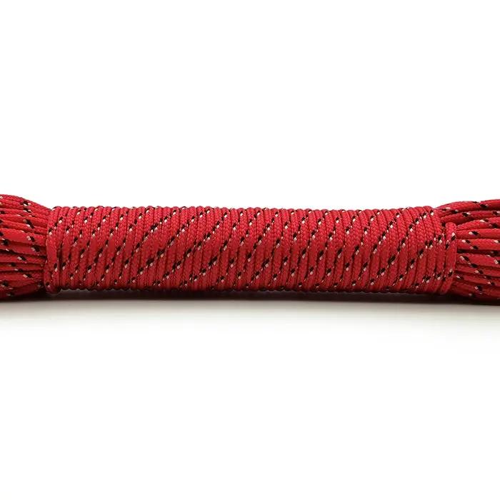 Diamètre 2mm 100 mètres corde rouge profond corde de Parachute lanière corde escalade Camping équipe