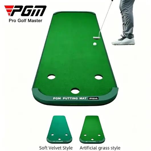 PGM Tapis de golf portable avec bordure avant antidérapante, tapis d'entraînement professionnel pour l'entraînement au golf en intérieur et en extérieur