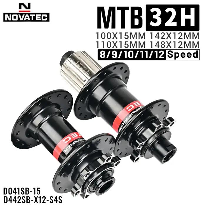 Novatec moyeu de vélo D442 D041 moyeu de roue avant arrière 2/4 roulement pour moyeu de VTT 8/9/10/1