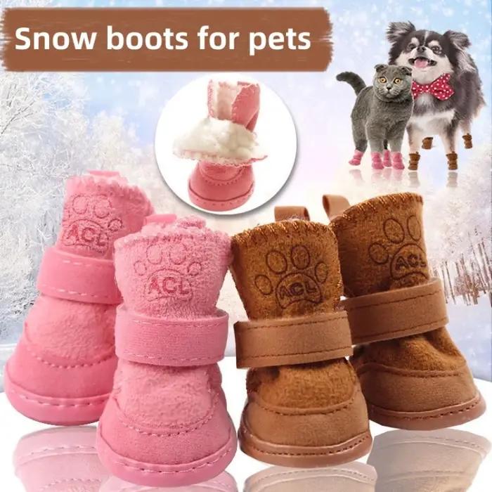 4 pièces/ensemble chaussures pour chien de compagnie