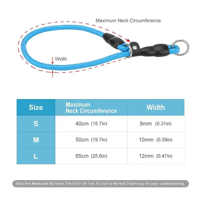 Collier à glissière pour chien