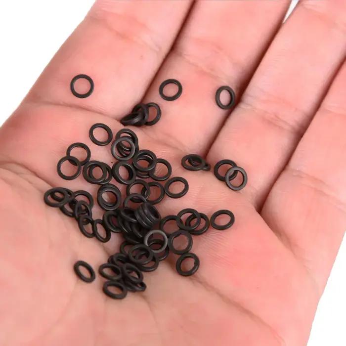 OUZEY 100 pièces carpe pêche connecteur rond plate-forme anneau en acier inoxydable changement rapid